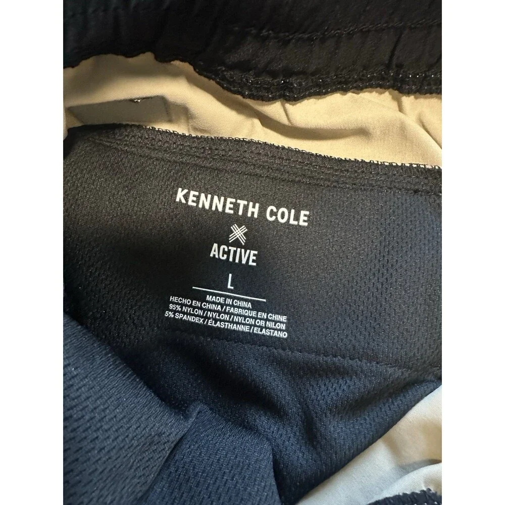 Kenneth Cole Tech Jogger Cargo Tapered Fit Stretch Activewear Khaki Men's L NWT